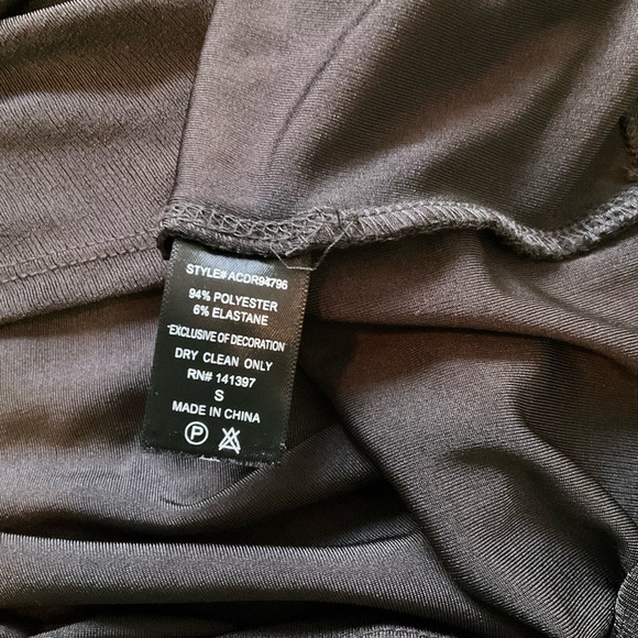 ASTR The Label Haley Dorman Sleeve Dress Black Gray Sz Small Open Back Revolve - Picture 12 of 15